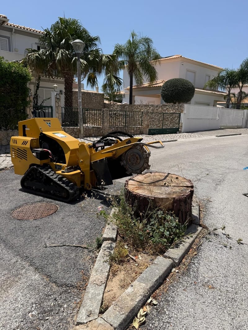 Destroçamento de cepo abaixo do solo